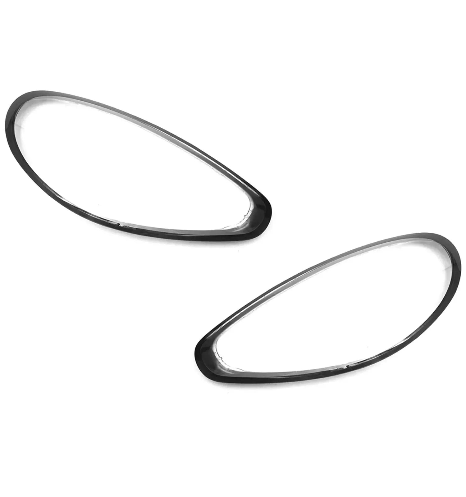 2X LEFT RIGHT SIDE FOR PORSCHE PANAMERA 970 2013-2015 HEADLIGHT GLASS LENS COVER