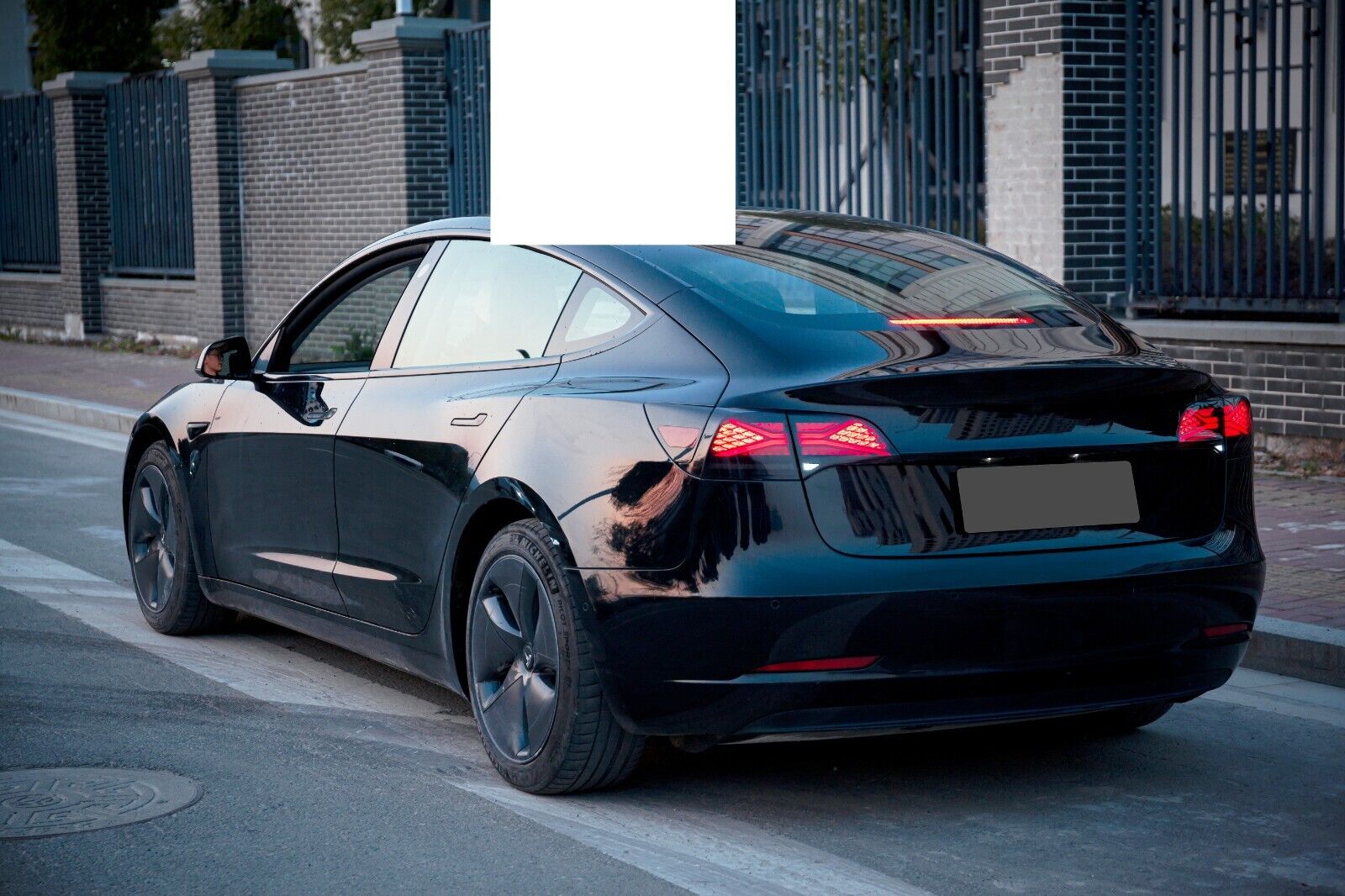 4X SMOKED DYNAMIC LED REAR TAIL LIGHT BRAKE FOG LAMP FOR TESLA model 3 model Y