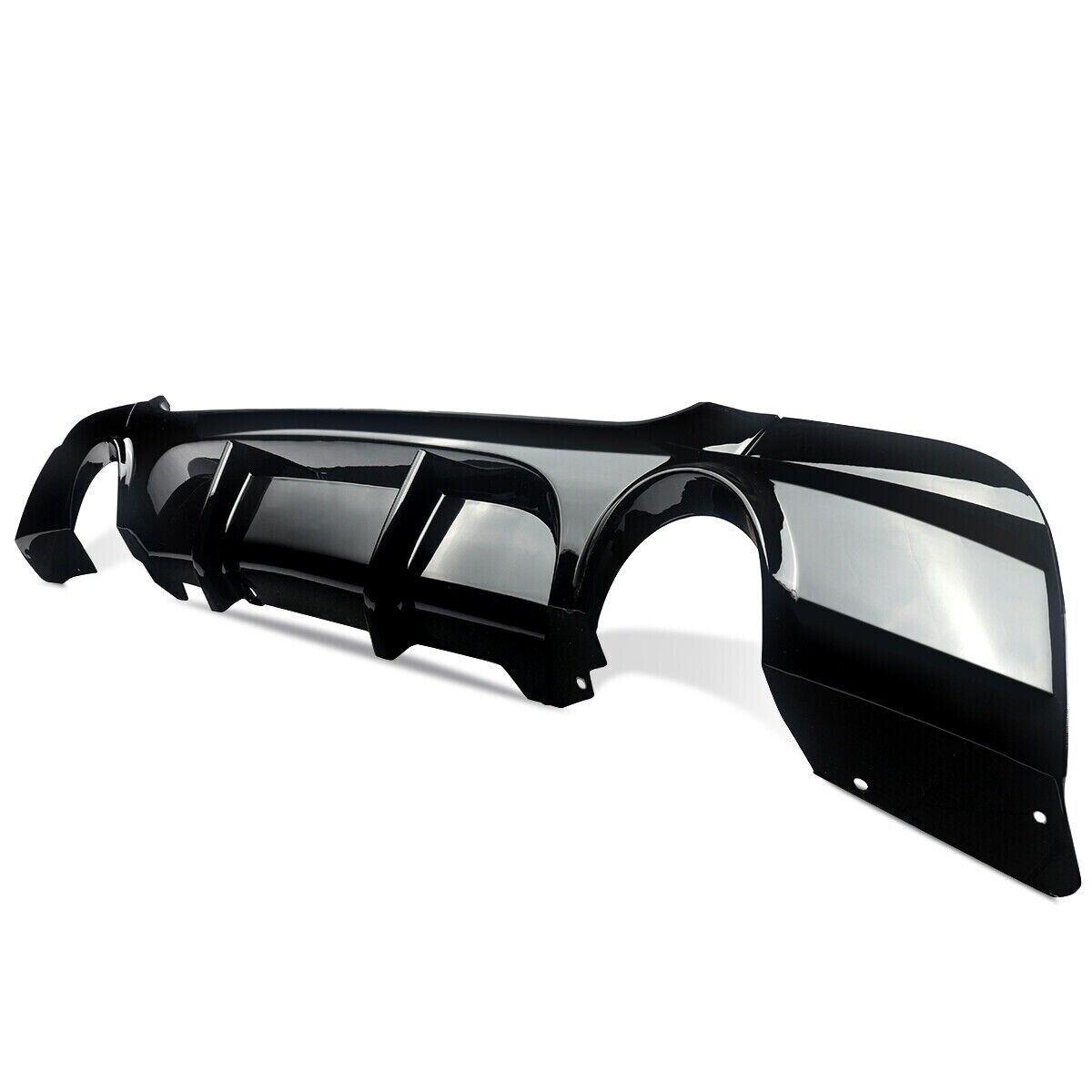 FOR BMW 3 SERIES E92 E93 335I M SPORT REAR DIFFUSER SPLITTER VALANCE GLOSS BLACK