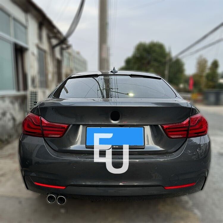 REAR ROOF BOOT SPOILER WING LIP FOR BMW 4 SERIES F36 GRAN COUPE BLACK 2014-2021