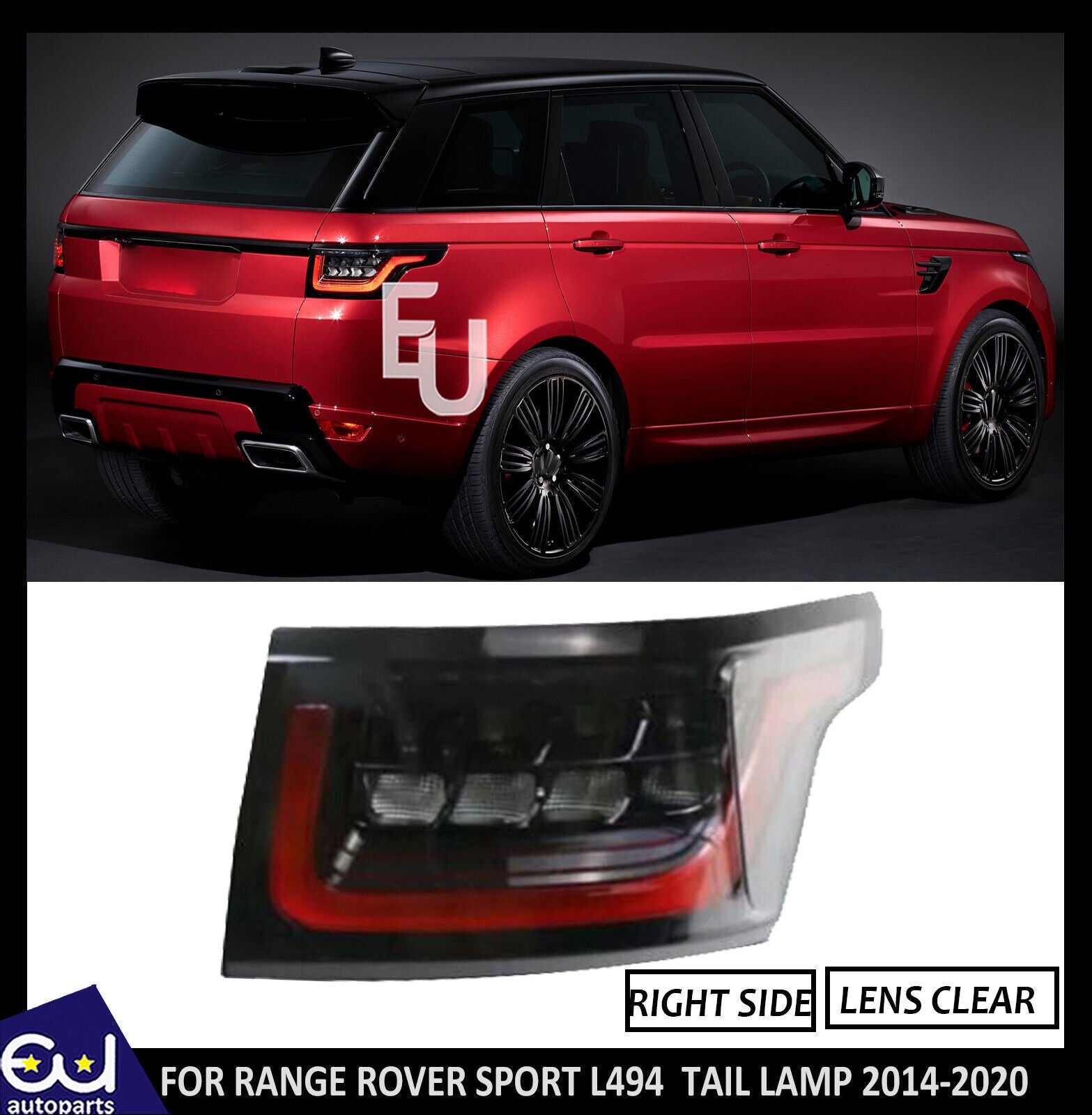 Red Range Rover Sport Rear FOR LAND RANGE ROVER SPORT L494 PLUG PLAY RIGHT LED REAR TAIL LIGHT LA