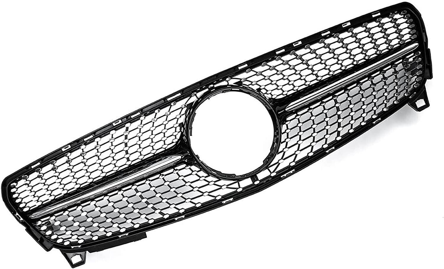 FOR MERCEDES A CLASS W176 FACELIFT DIAMOND CHROME SILVER GRILL GRILLE AMG 16-18