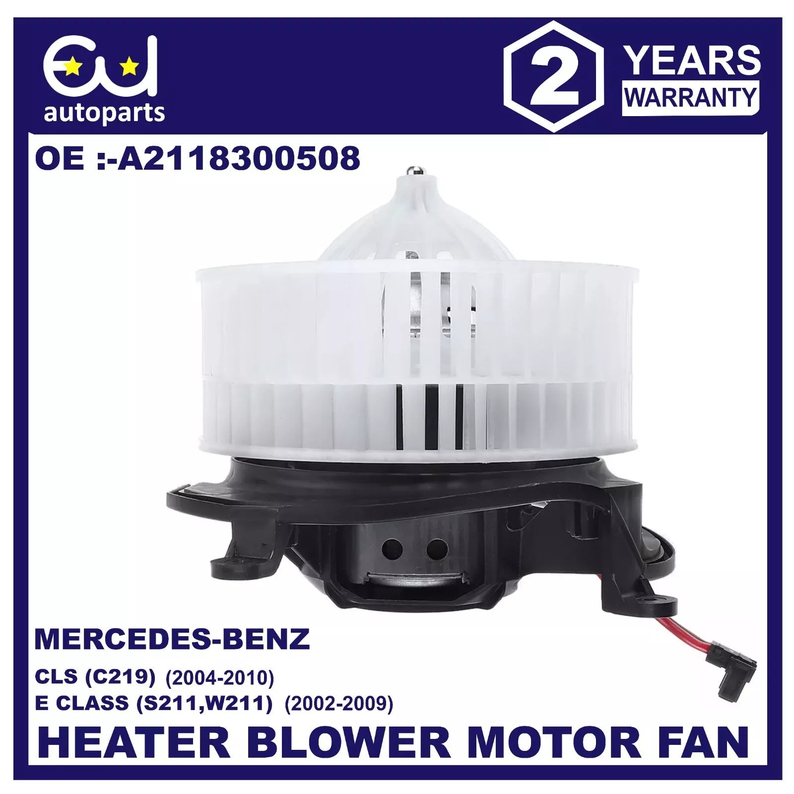 HEATER BLOWER FAN MOTOR FOR MERCEDES-BENZ CLS C219 E-CLASS W211 S211 02-10 RHD