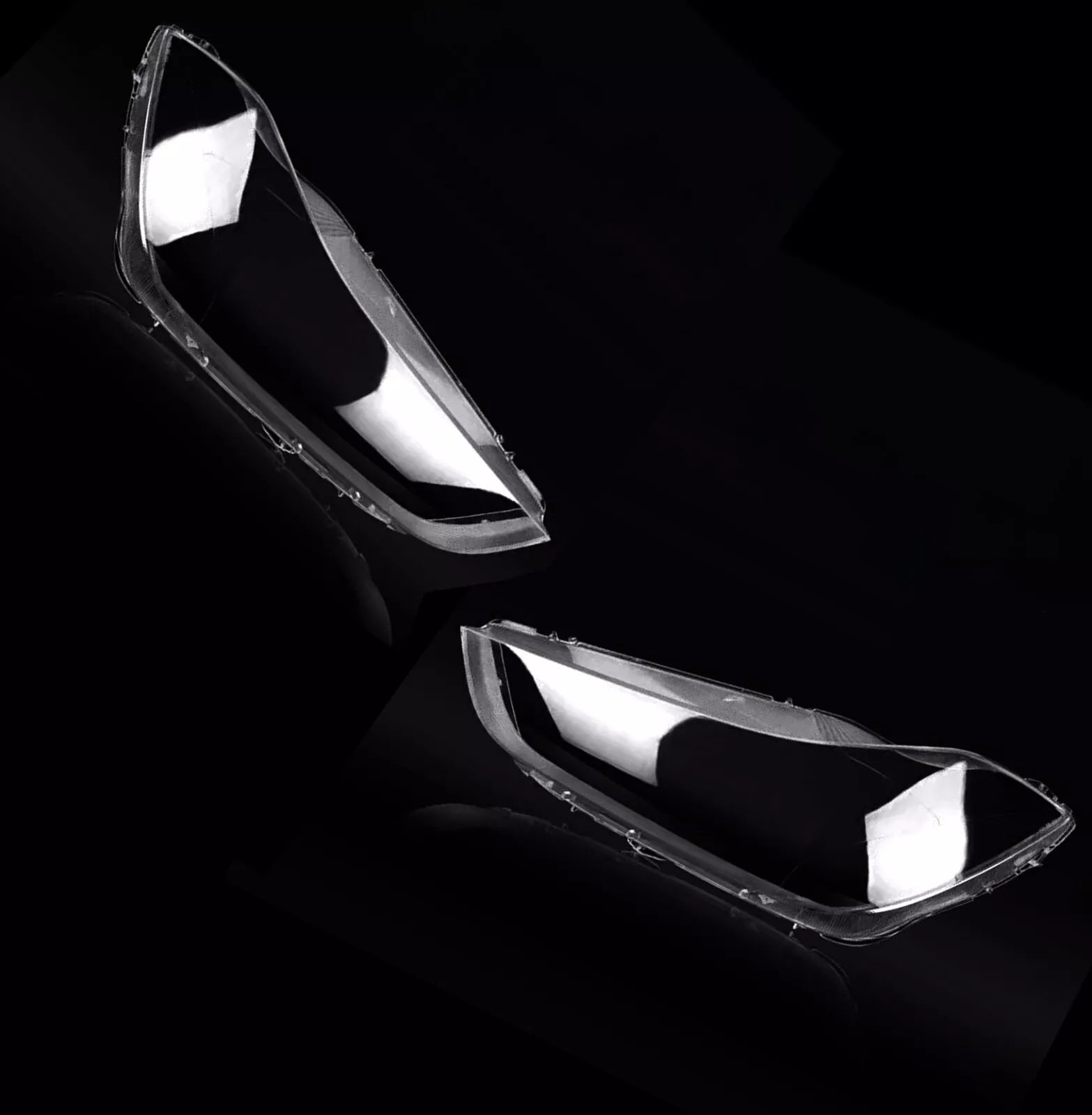LEFT RIGHT SIDE PAIR HEADLIGHT LENS COVER LAMP FOR MASERATI GHIBLI M157 2014-19