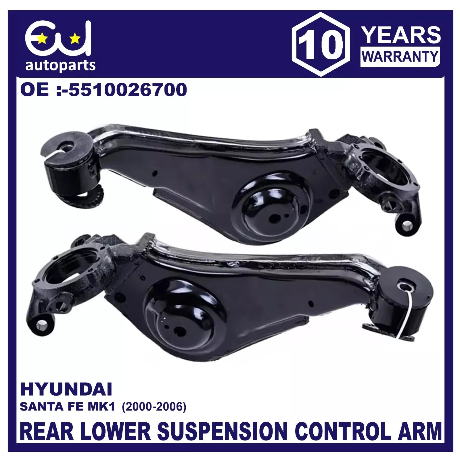 REAR RIGHT & LEFT SUSPENSION CONTROL TRAILING ARM FOR HYUNDAI SANTA FE MK1 00-06