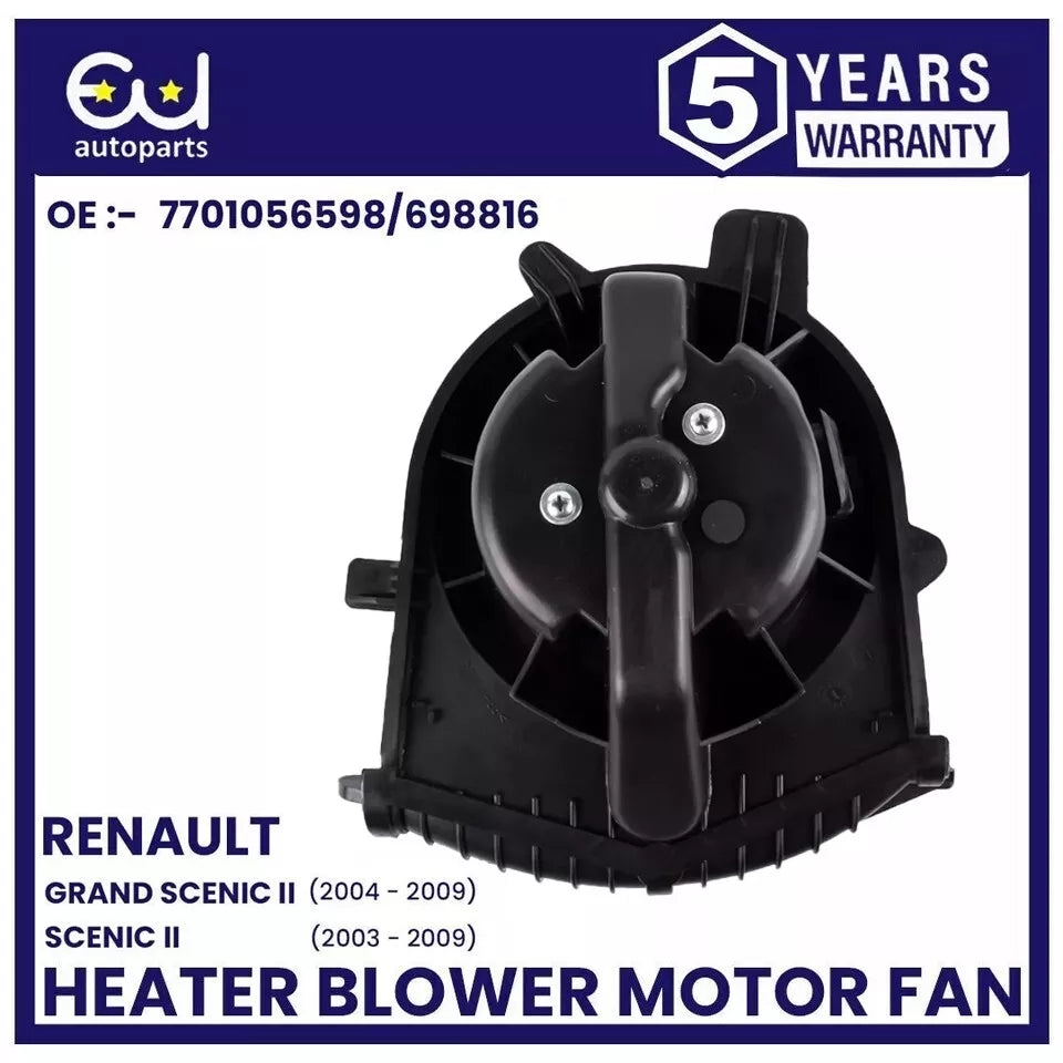 HEATER BLOWER MOTOR FAN FOR RENAULT SCENIC GRAND SCENIC MK2 03-09 7701056598