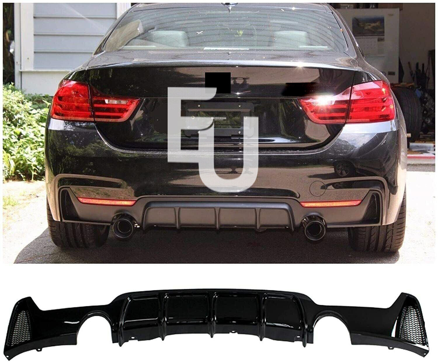 FOR BMW F32 F33 F36 4 SERIES  M SPORT REAR DIFFUSER FRONT SPLITTER