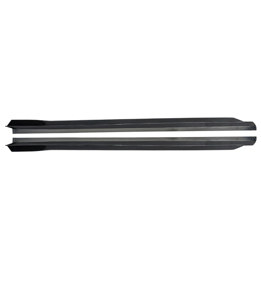 FOR BMW G60 MP STYLE PAIR SIDE SKIRT EXTENTIONS GLOSS BLACK 2023+