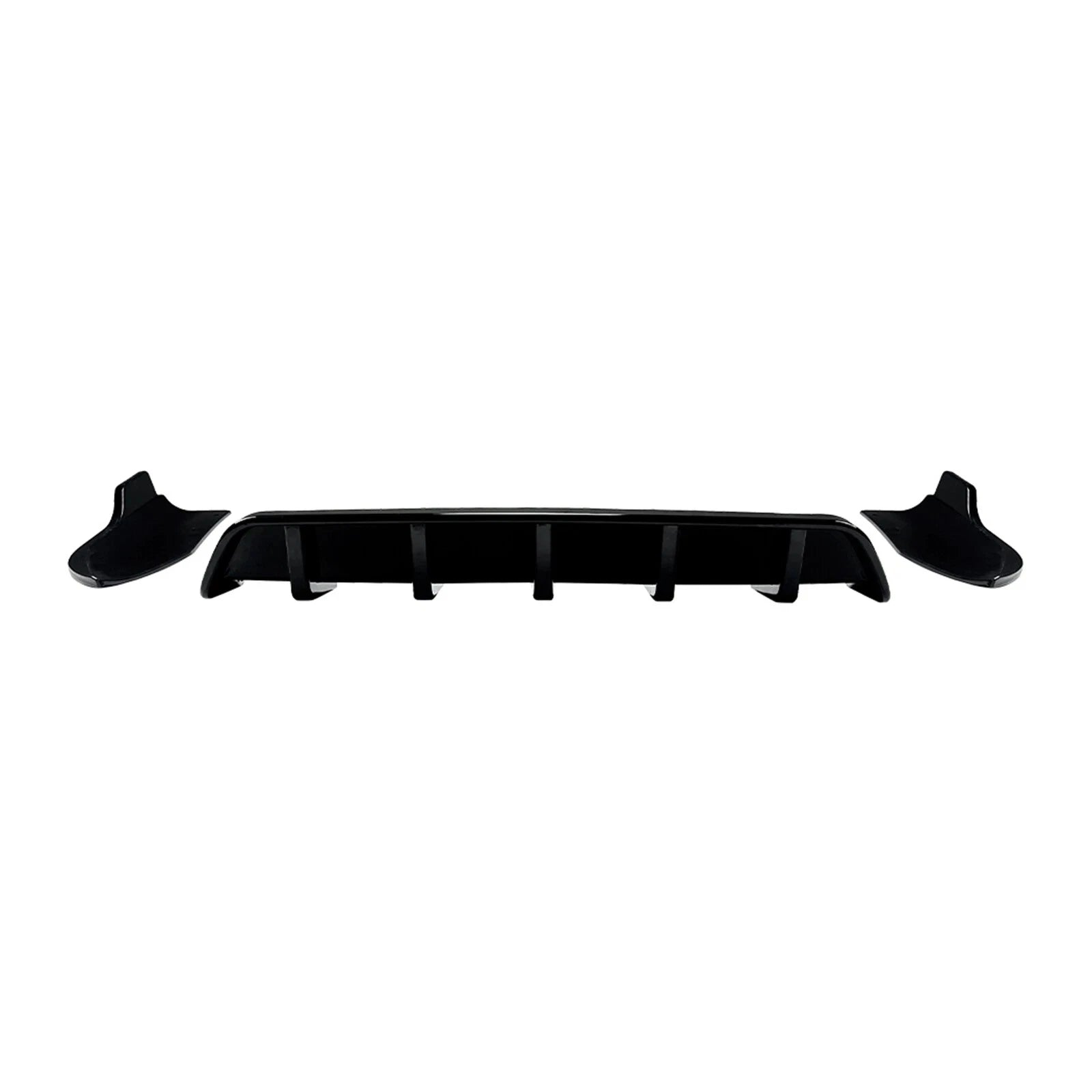 FOR BMW X4 F26 M SPORT REAR BUMPER DIFFUSER LIP KIT COVER GLOSS BLACK 2014-2018