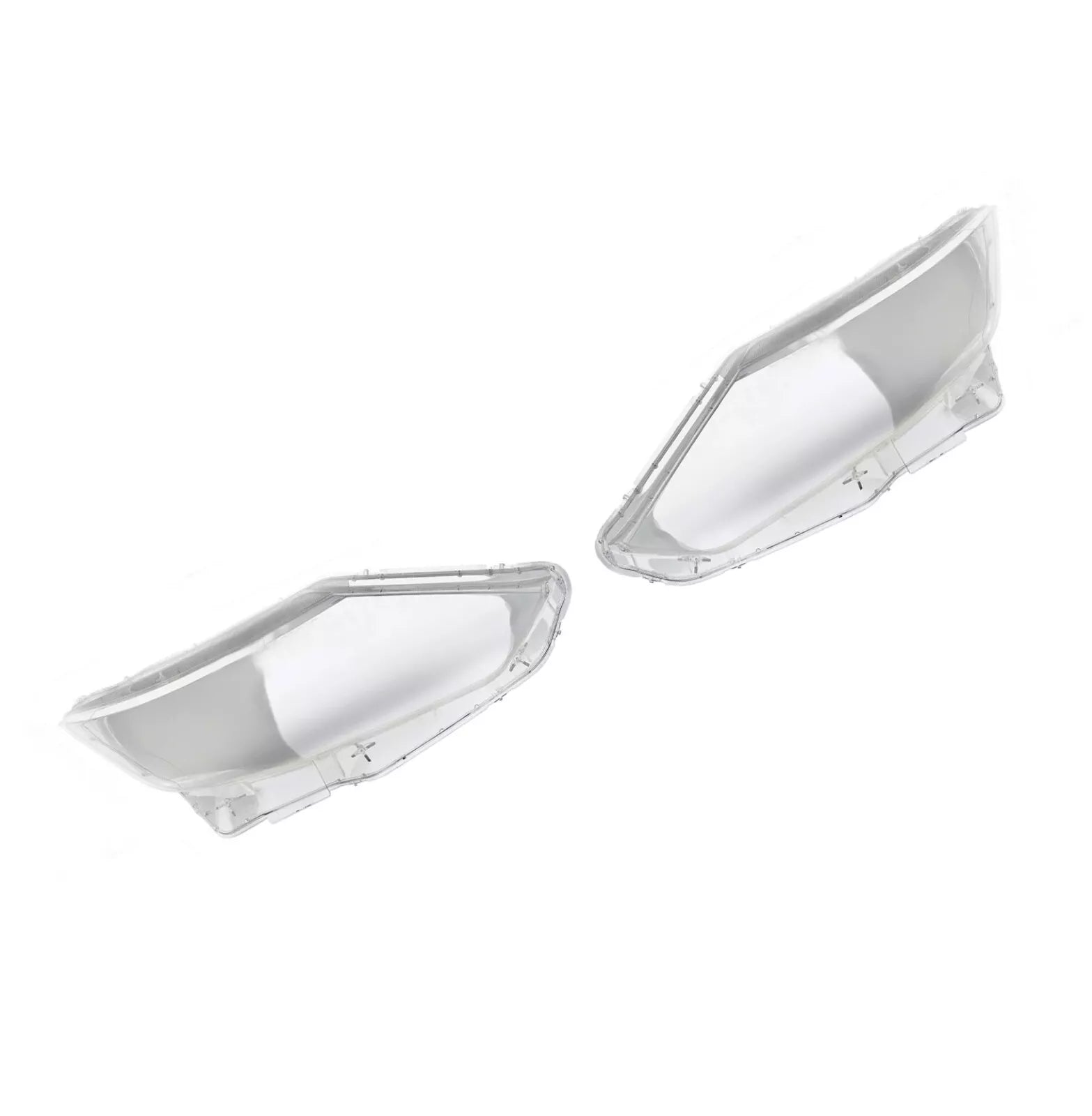 PAIR HEADLIGHT HEADLAMP LENS COVER HOUSING FOR NISSAN QASHQAI MK2 J11 2016-2020