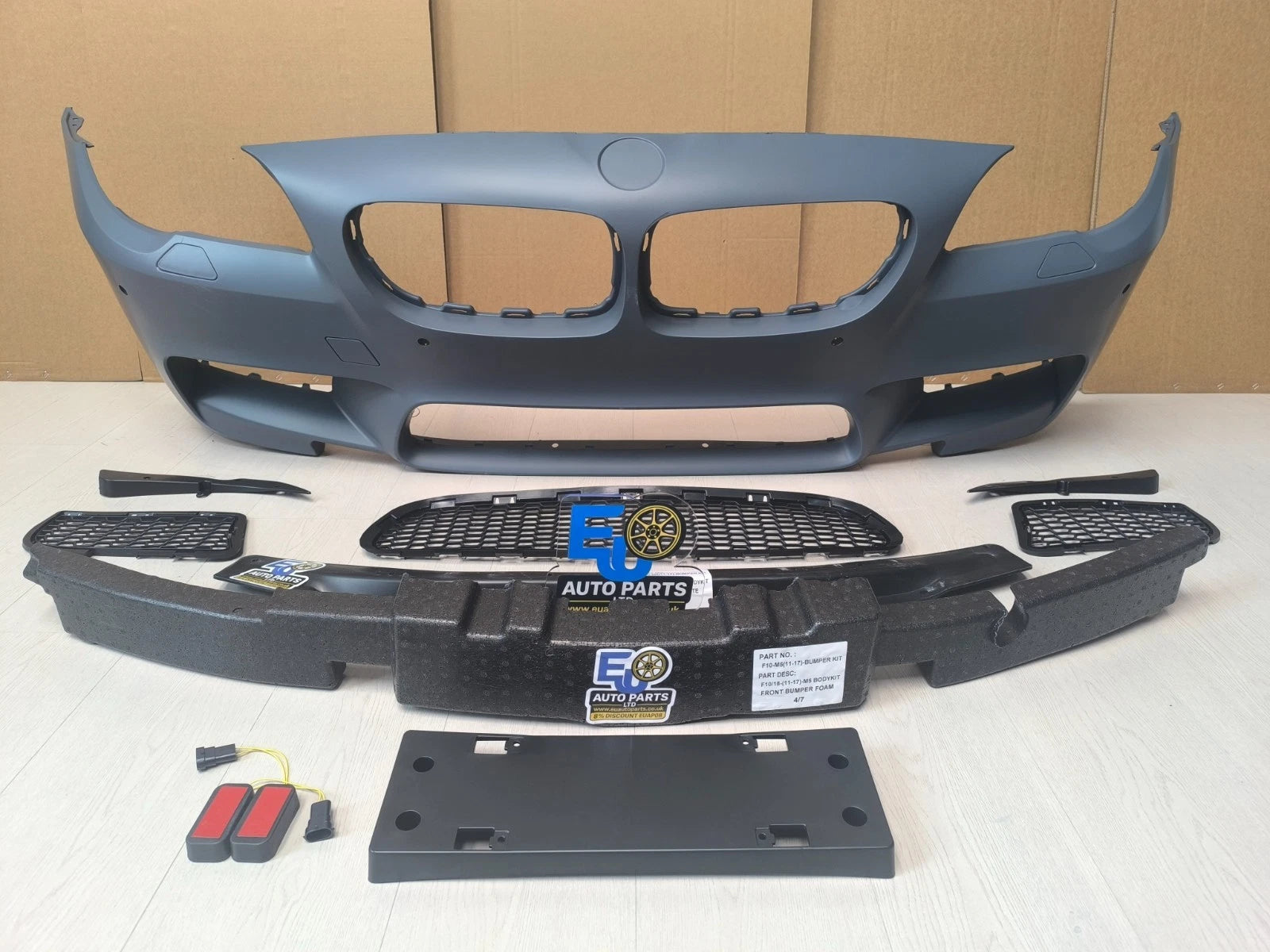 M5 CONVERSION FRONT BUMPER BODY KIT FOR BMW 5 SERIES F10 F11 2010-17 WITH PDC
