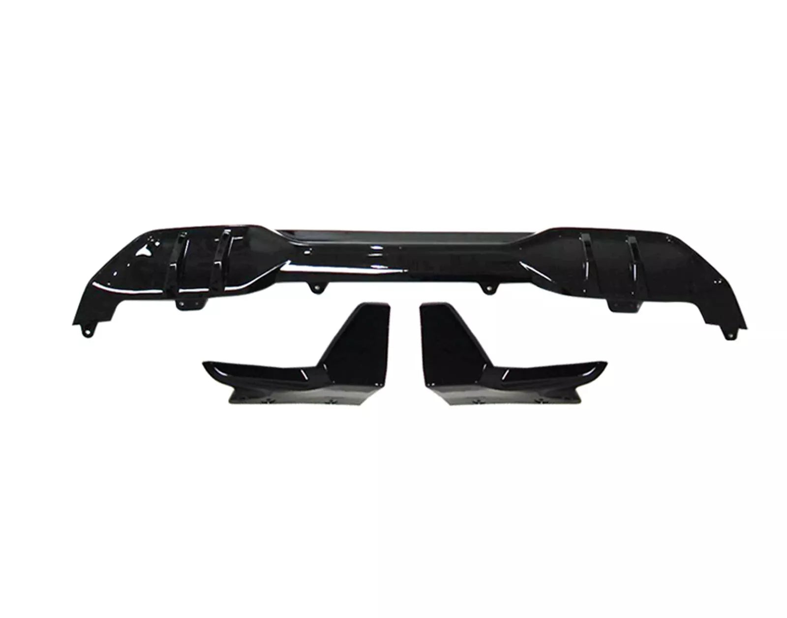 FOR BMW X5 G05 LCI 2023+ AERO BODYKIT BODY KIT REAR DIFFUSER GLOSS BLACK M SPORT