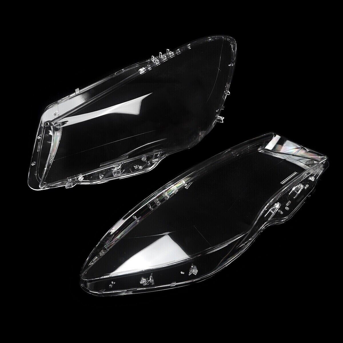 PAIR HEADLIGHT LENS HEADLAMP COVER FOR MERCEDES CLA CLASS W117 C117 2014-2016