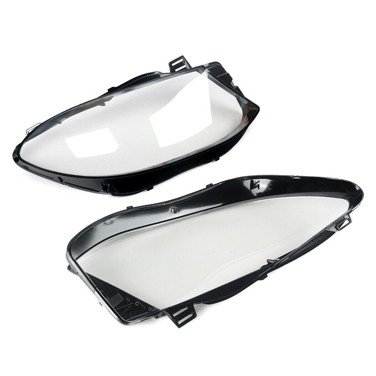 PAIR HEADLIGHT LENS HEADLAMP COVER FOR MERCEDES-BENZ GLE CLASS W166 2015-2019