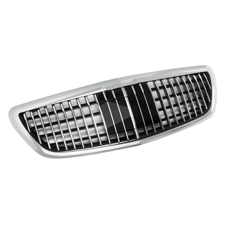 FOR MERCEDES BENZ S CLASS W222 MAYBACH STYLE FRONT GRILL GRILLE CHROME 2014-2021