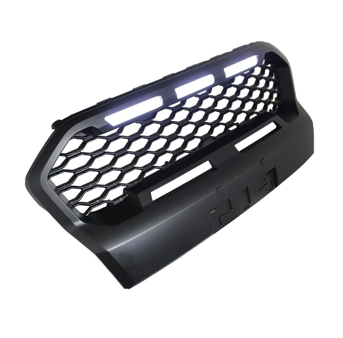 FOR FORD RANGER T6 WILD TRAK REPLACEMENT MESH STYLE GRILLE GRILL WITH LED 16-23