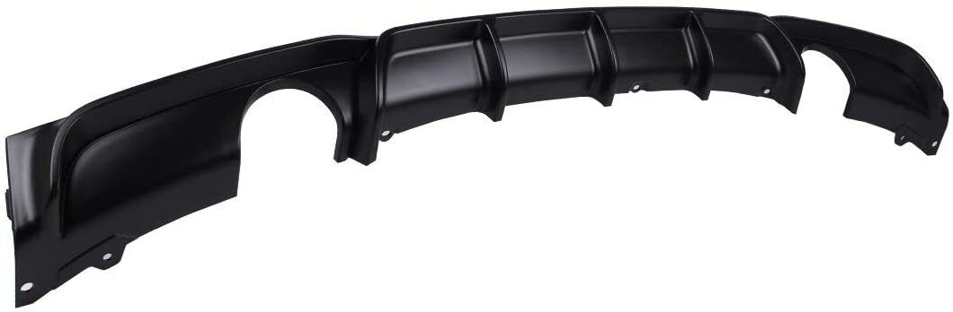 FOR BMW 3 SERIES F30 F31  DUAL REAR DIFFUSER VALANCE MATTE BLACK