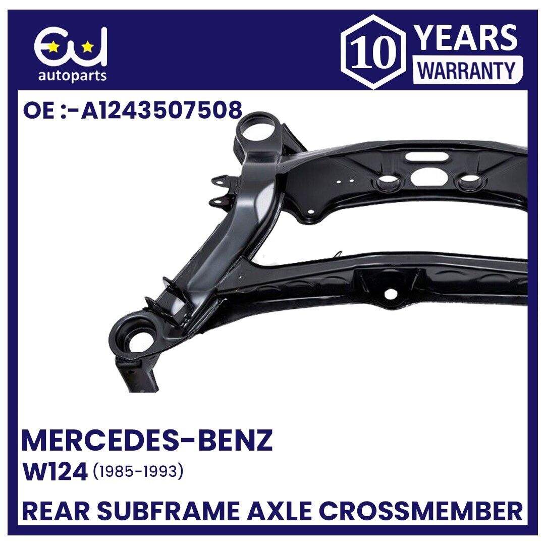 REAR AXLE SUBFRAME CROSSMEMBER FOR MERCEDES W124 S124 1984-1997 (WITHOUT BUSHES)
