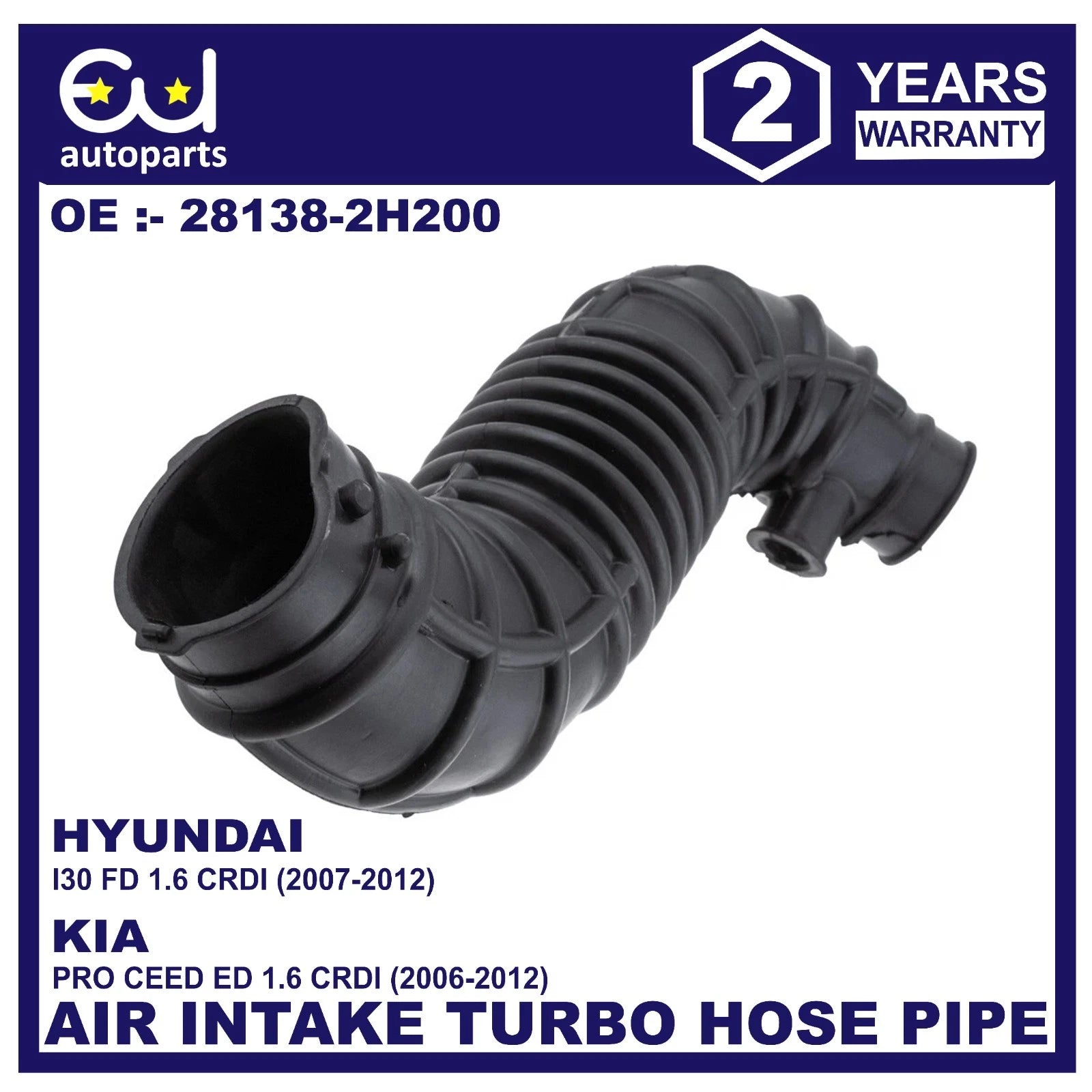 INTERCOOLER AIR HOSE PIPE FOR HYUNDAI I30 KIA PRO CEED SW 2006-2012 1.6D
