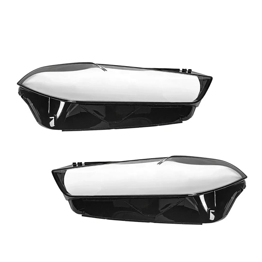LEFT RIGHT PAIR FOR BMW X5 X6 G05 G06 HEADLIGHT HEADLAMP CLEAR LENS COVER 23+