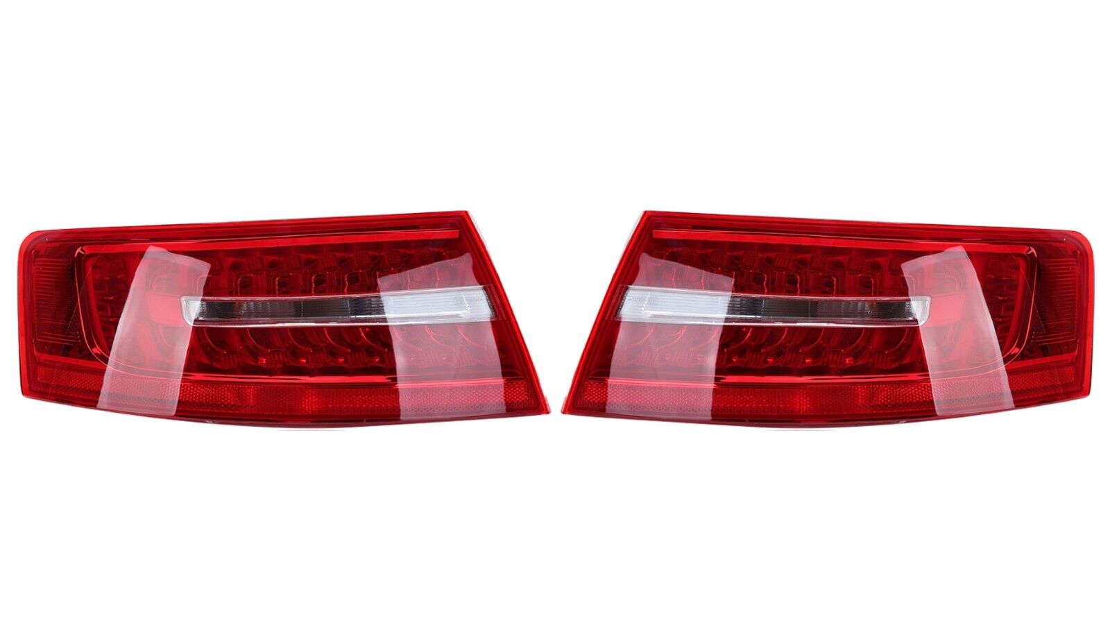 2X LEFT+RIGHT SIDE LED REAR OUTER TAIL LIGHT BRAKE LAMP FOR AUDI A6 S6 2009-2011
