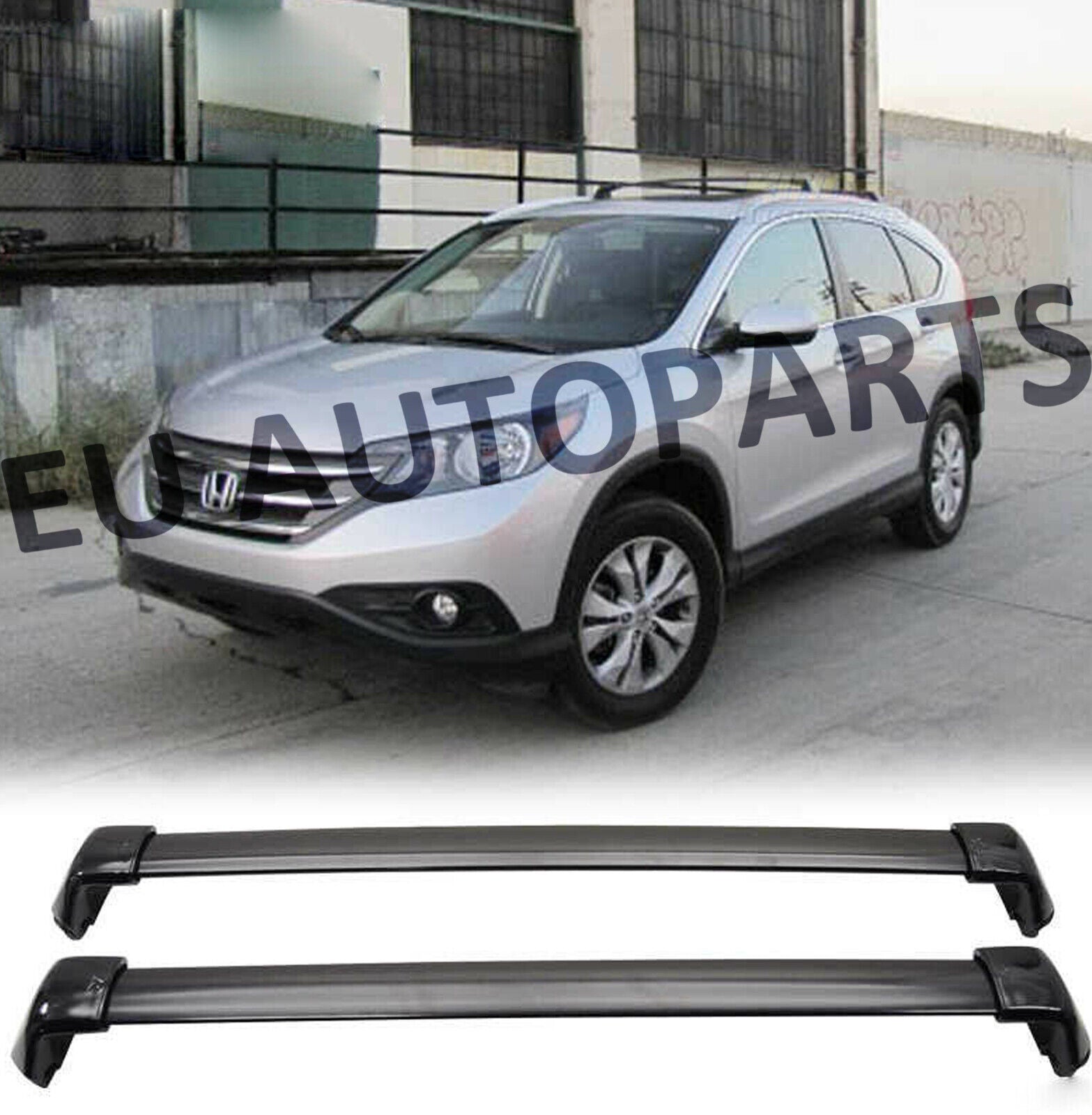 FOR HONDA CRV MK4 2013-2018 ALUMINUM BLACK L&R ROOF CROSS RAILS BARS 100% OE FIT