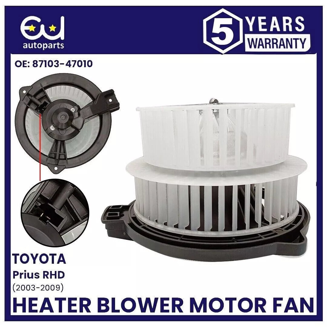FOR TOYOTA PRIUS HEATER BLOWER MOTOR FAN 2003-2009 8710347010 RHD ONLY