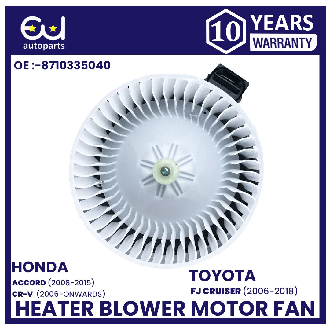 HEATER BLOWER MOTOR FAN FOR HONDA CR-V ACCORD JEEP COMPASS TOYOTA FJ CRUISER