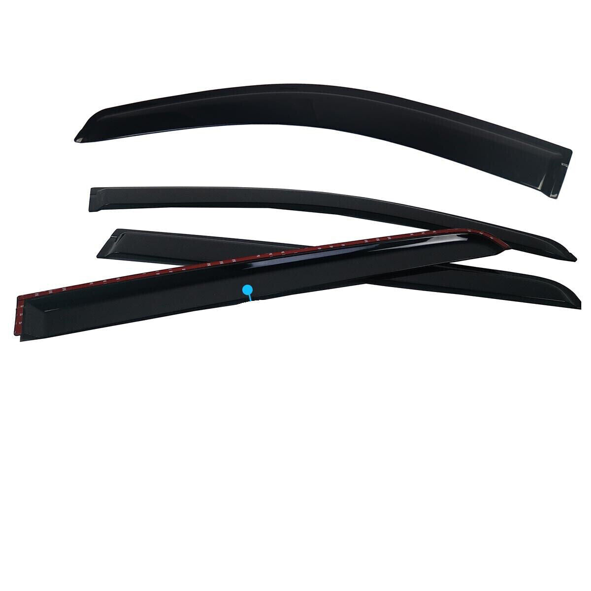 WIND DEFLECTORS FOR FORD RANGER T6 WILDTRAK 2012-2023 DCAB RAIN SHIELDS 4PCS