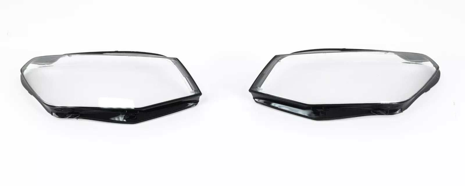 LEFT RIGHT SIDE PAIR SET HEADLIGHT LAMP LENS COVER FOR VW CADDY IV MK4 2015-2020