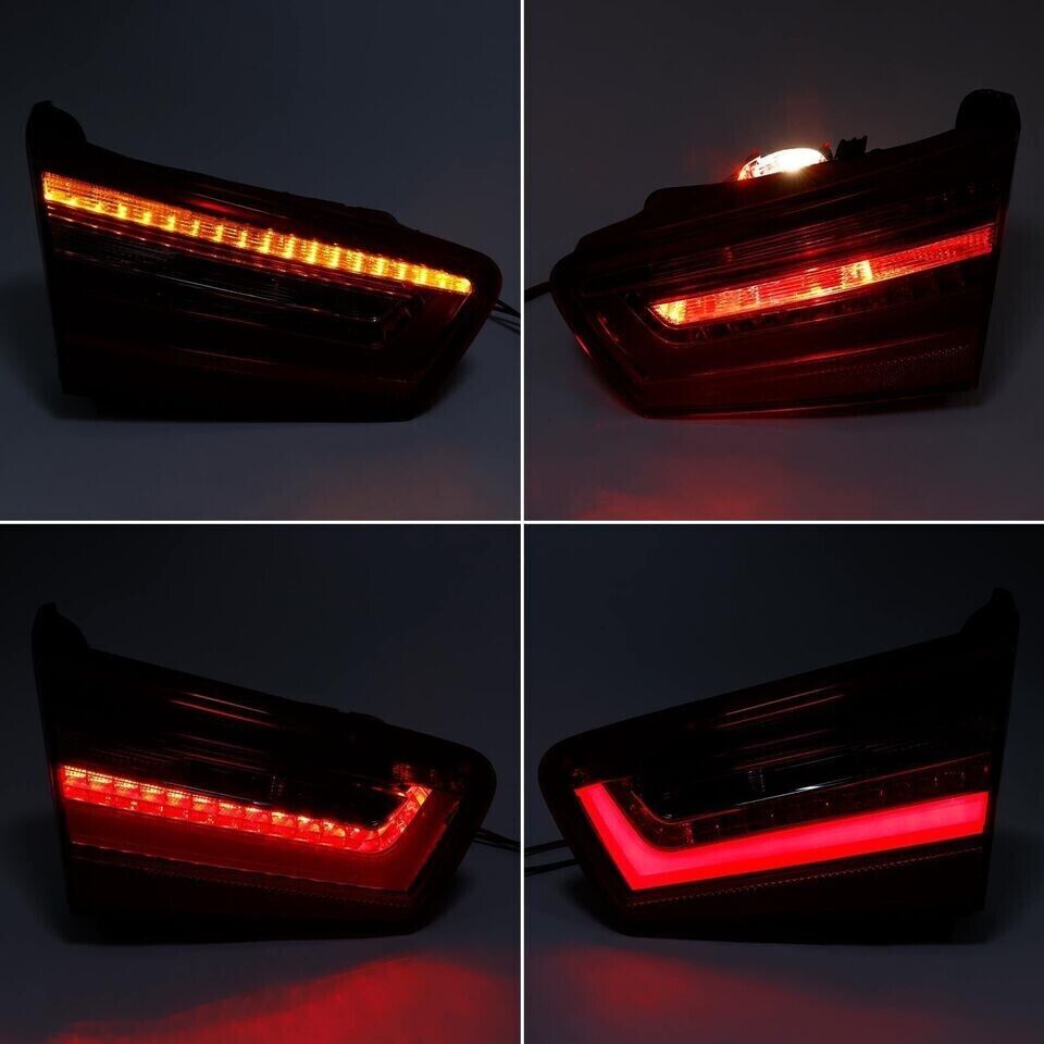 2X REAR LED INNER TAIL LIGHT BRAKE STOP LAMP FOR AUDI A6 C7 2012-2015 LEFT+RIGHT