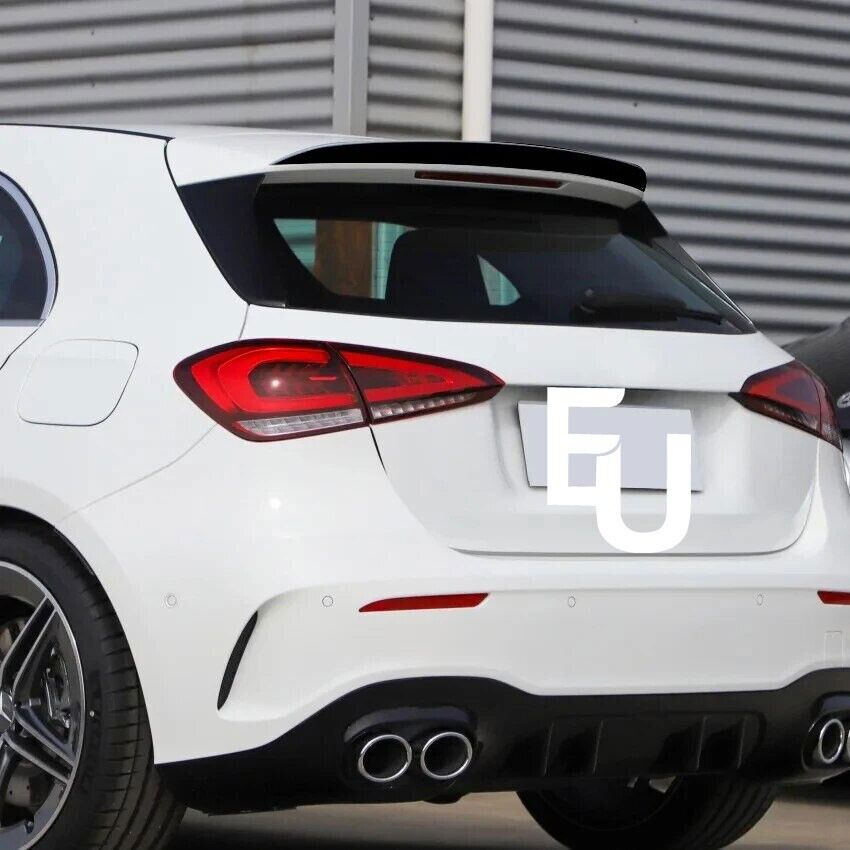 FOR MERCEDES A35 A45 AMG STYLE A CLASS W177 GLOSS BLACK ROOF LIP SPOILER 2018+