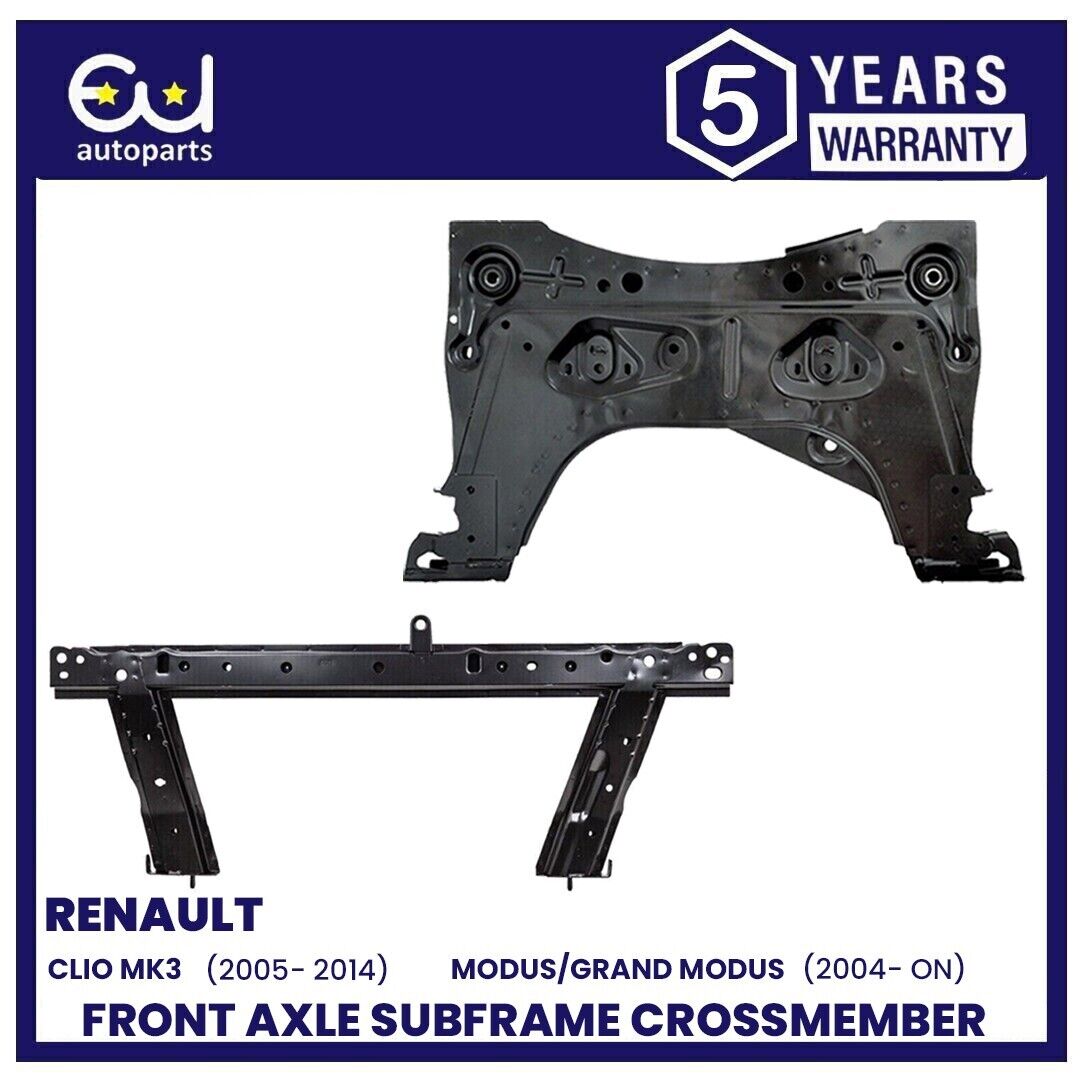 NEW FRONT COMPLETE SUBFRAME & RADIATOR SUPPORT BAR FOR RENAULT CLIO MK3 MODUS