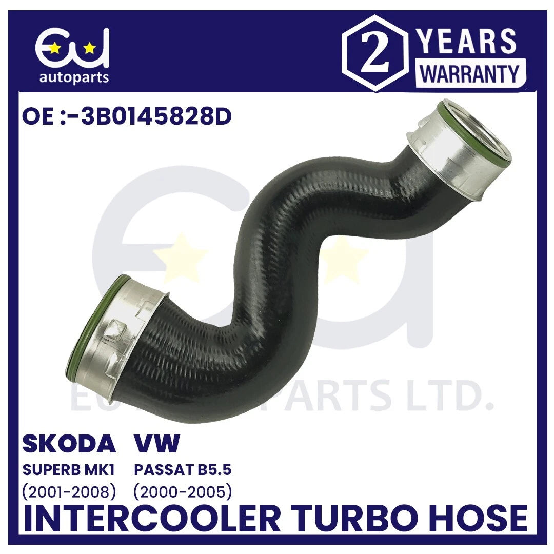 TURBO INTERCOOLER HOSE PIPE FOR VW PASSAT SKODA SUPERB 1.9 TDi 3B0145828D