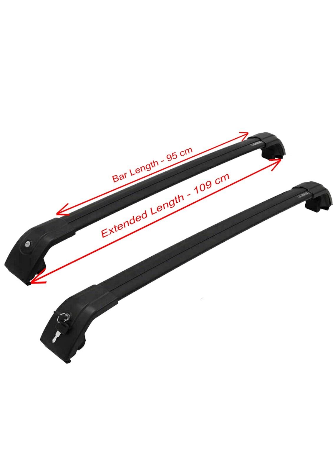 ALUMINIUM BLACK CROSS BARS ROOF RACK RAILS ANTI-THEFT FOR KIA SORENTO 2015-2020