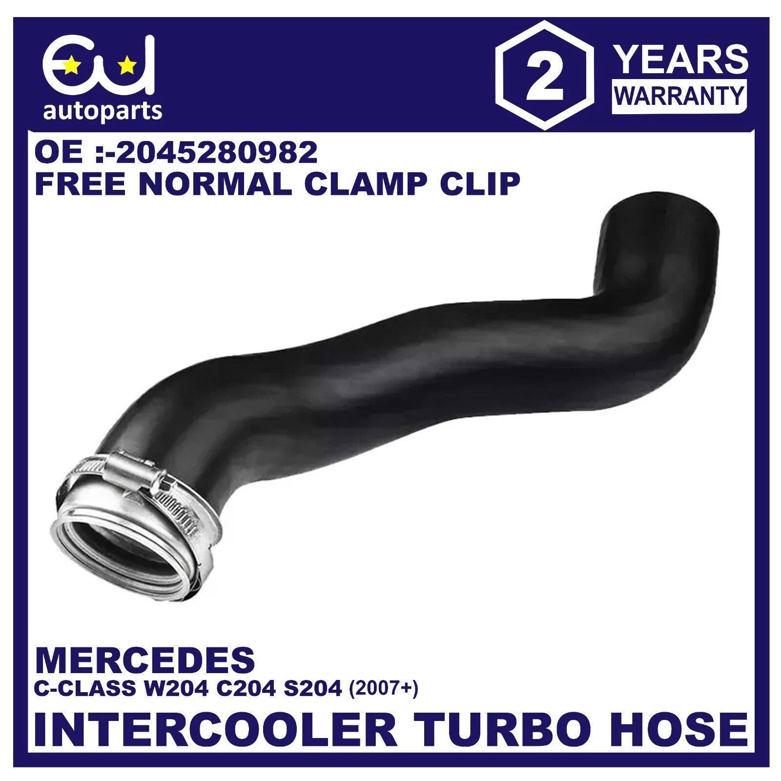 INTERCOOLER TURBO HOSE PIPE FOR MERCEDES BENZ C CLASS W204 S204 C204 200 220 CDI