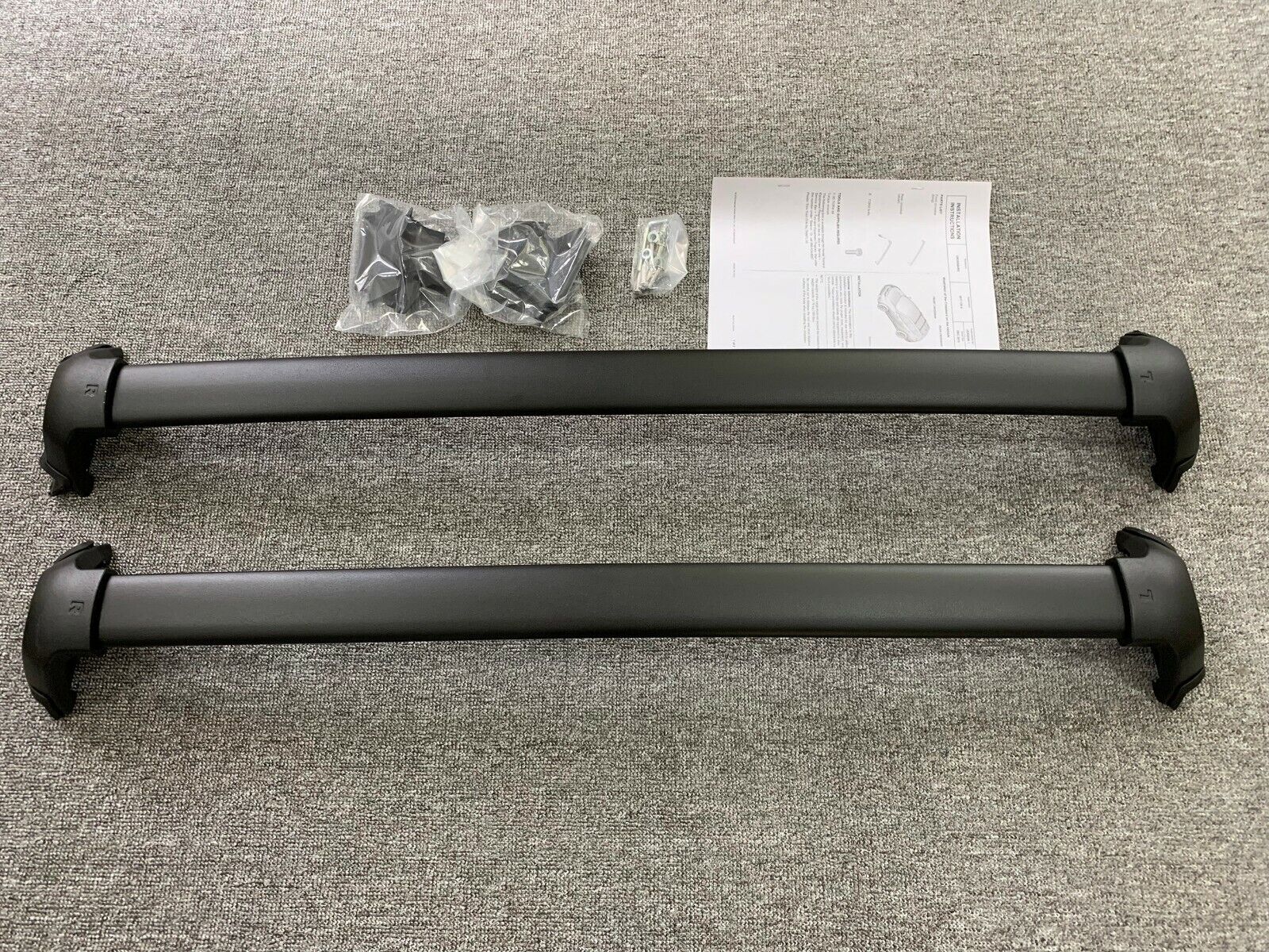 4PCS BLACK FOR HONDA CRV CR-V MK5 ROOF RAILS CROSS BARS RACK SET PAIR OEM 2017+