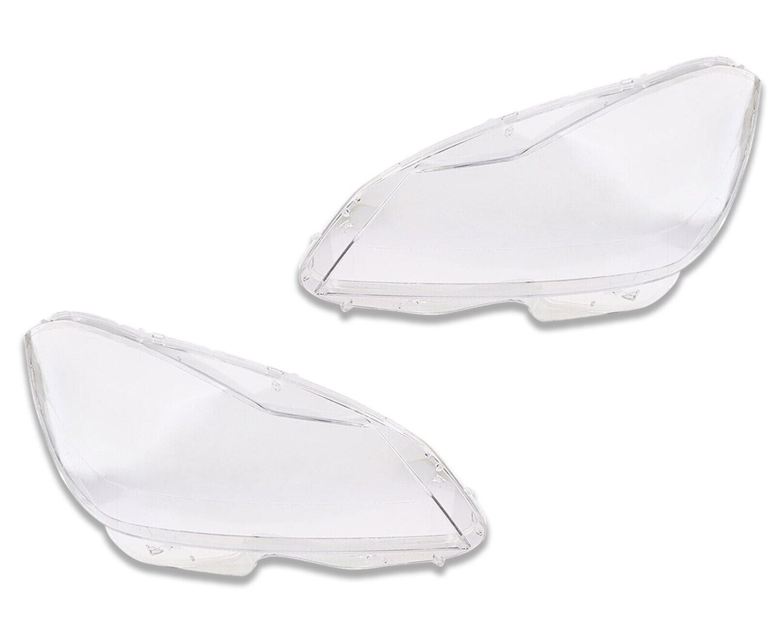 L+R HEADLIGHT HEADLAMP LENS COVER FOR MERCEDES-BENZ C CLASS W204 C220 C350 11-15