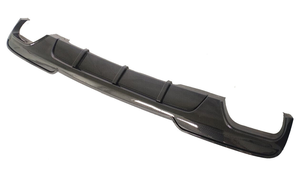 FOR BMW 5 SERIES F10 F11 REAR DIFFUSER BUMPER SPLITTER VALANCE CARBON LOOK