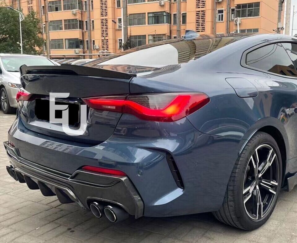 FOR BMW 4 SERIES G22 G82 COUPE GLOSS REAR BOOT HIGH KICK PSM DUCKTAIL SPOILER