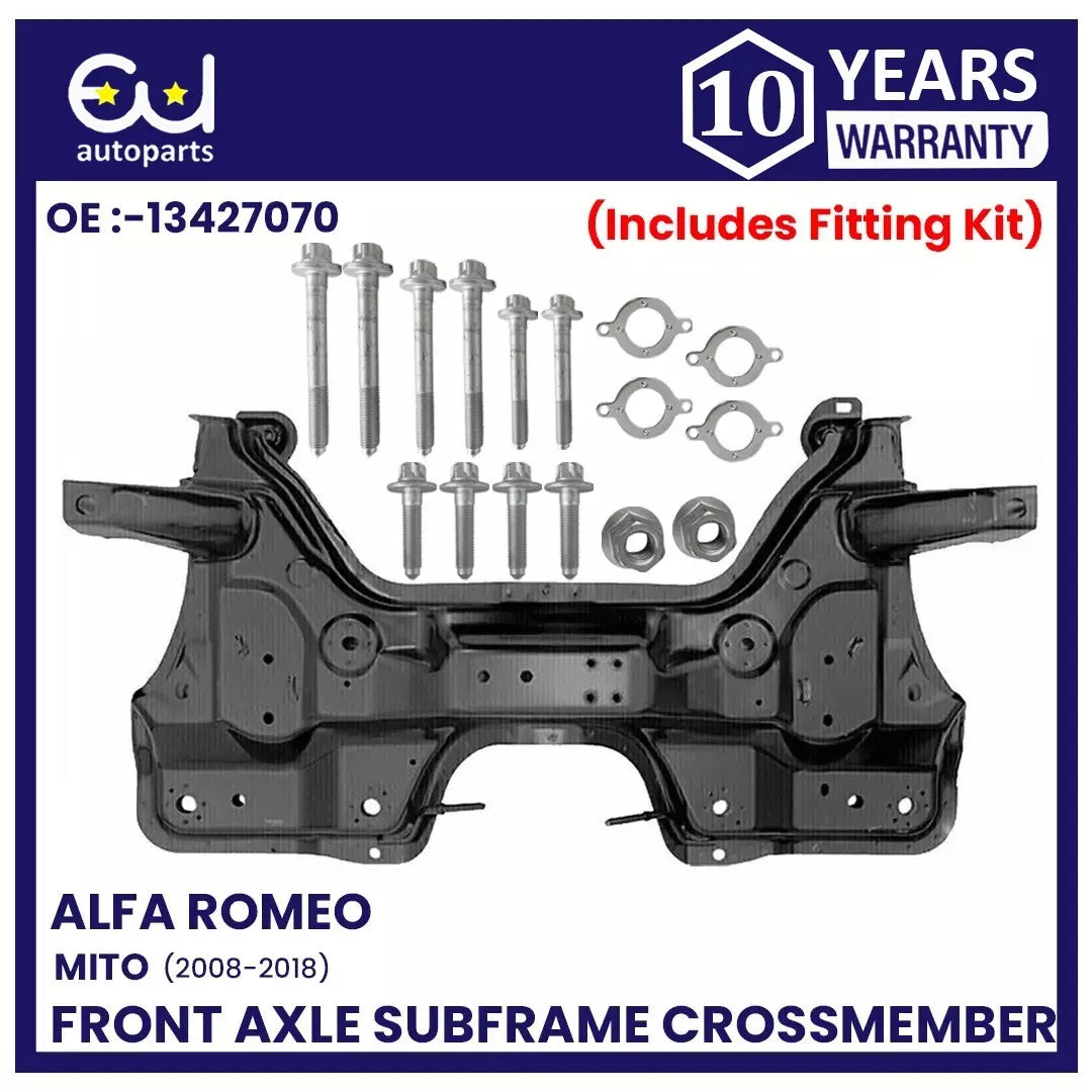 FRONT SUBFRAME CROSSMEMBER ENGINE CARRIER FOR ALFA ROMEO MITO 08-18 WITH BOLTS