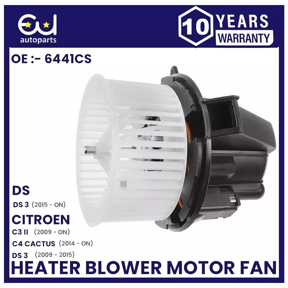 HEATER BLOWER MOTOR FAN FOR CITROEN DS3 C3 II 2 C4 CACTUS LHD & RHD OEM QUALITY