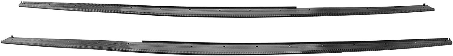 FOR BMW 3 SERIES F30 F31 M SPORT SIDE SKIRT EXTENSION CARBON FIBER LOOK 2012-19