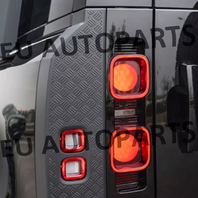 9 PIECE CHEQUER PLATE BLACK BODY TRIM KIT FOR LAND ROVER DEFENDER 90 L663 2020+