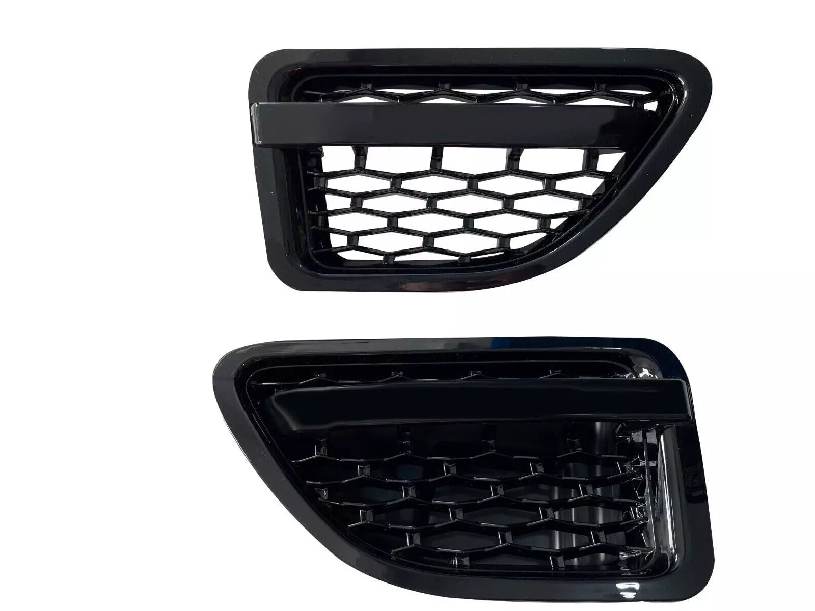 BLACK FRONT WING SIDE AIR INTAKE VENTS FOR RANGE ROVER SPORT L320 2005-2009