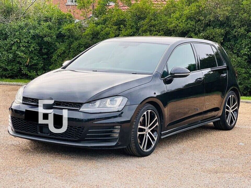 FOR VW GOLF MK7 MK7.5 R LINE 2013-2020 SIDE SKIRT EXTENSION BLADE GLOSS BLACK