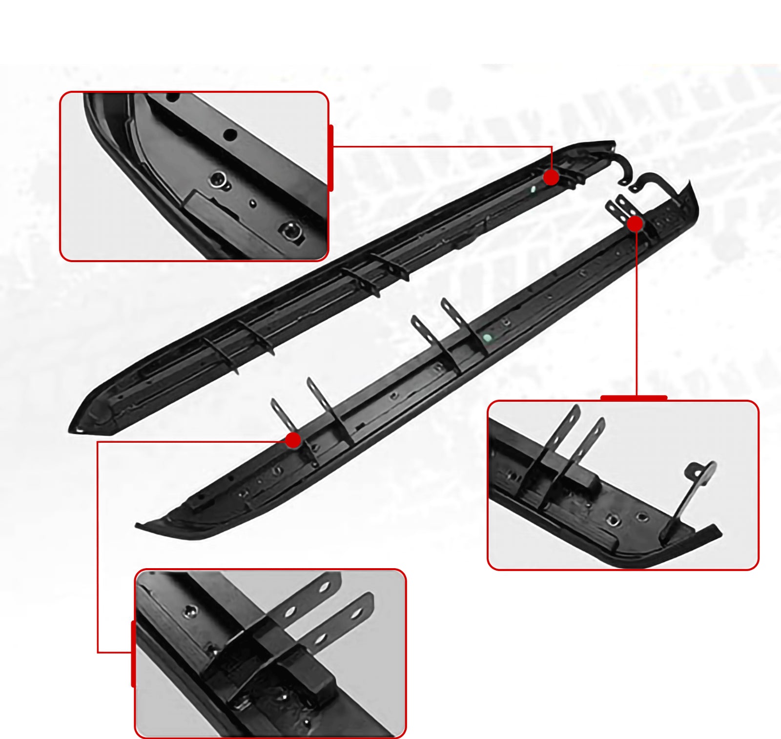 FOR HONDA CR-V CRV MK5 2017 + ALUMINIUM RUNNING BOARDS SIDE STEPS FOOT RAILS