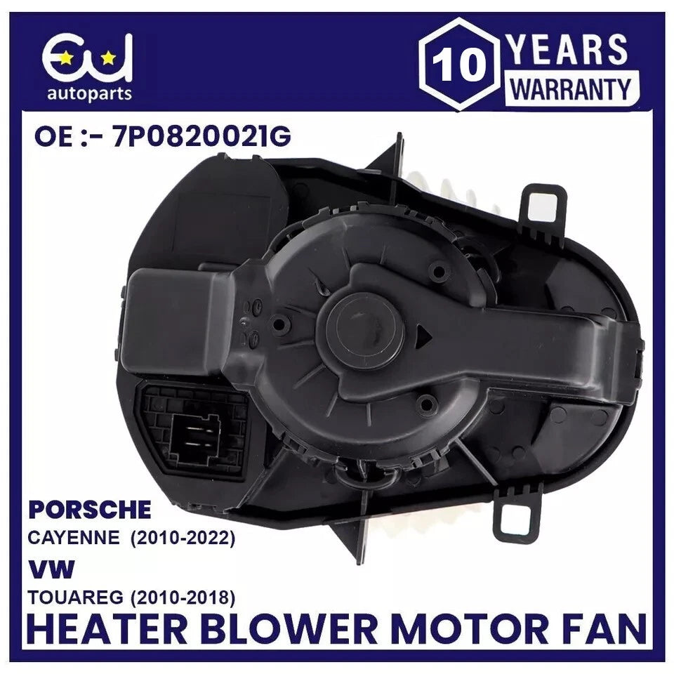 HEATER BLOWER MOTOR FAN FOR PORSCHE CAYENNE 92A VW TOUAREG 10-22 7P0820021G RHD