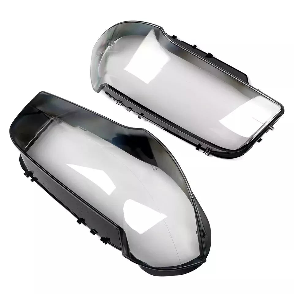 PAIR FRONT HEADLIGHT LENS REPLACEMENT COVER LEFT RIGHT FOR BMW X3 E83 2004-2010