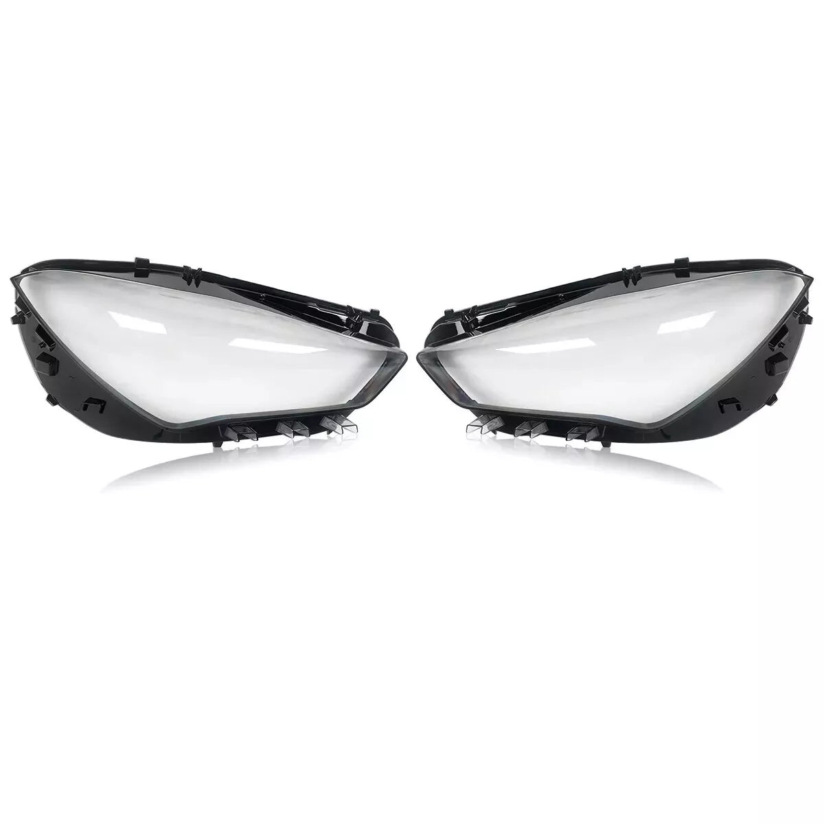 FOR MERCEDES CLA W118 C118 LEFT RIGHT SIDE PAIR HEADLIGHT LENS HEADLAMP COVER